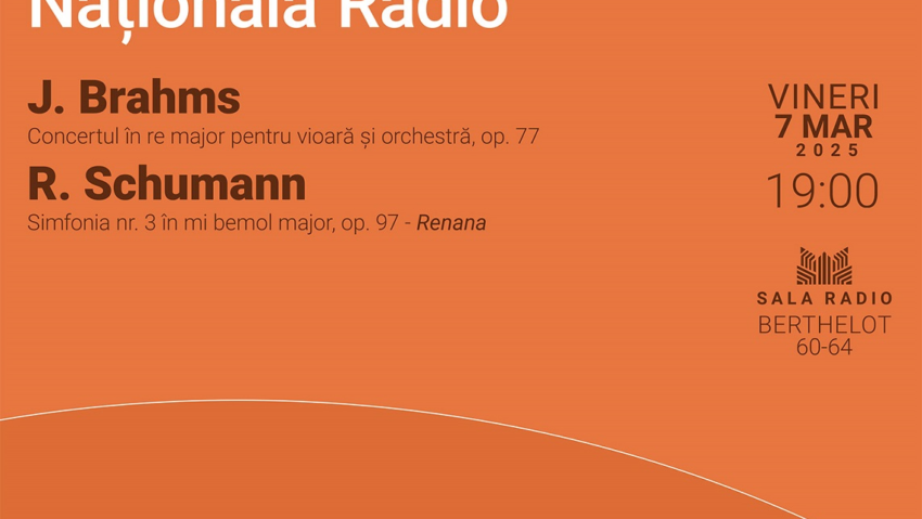 Seara germană la Sala Radio: Brahms și Schumann